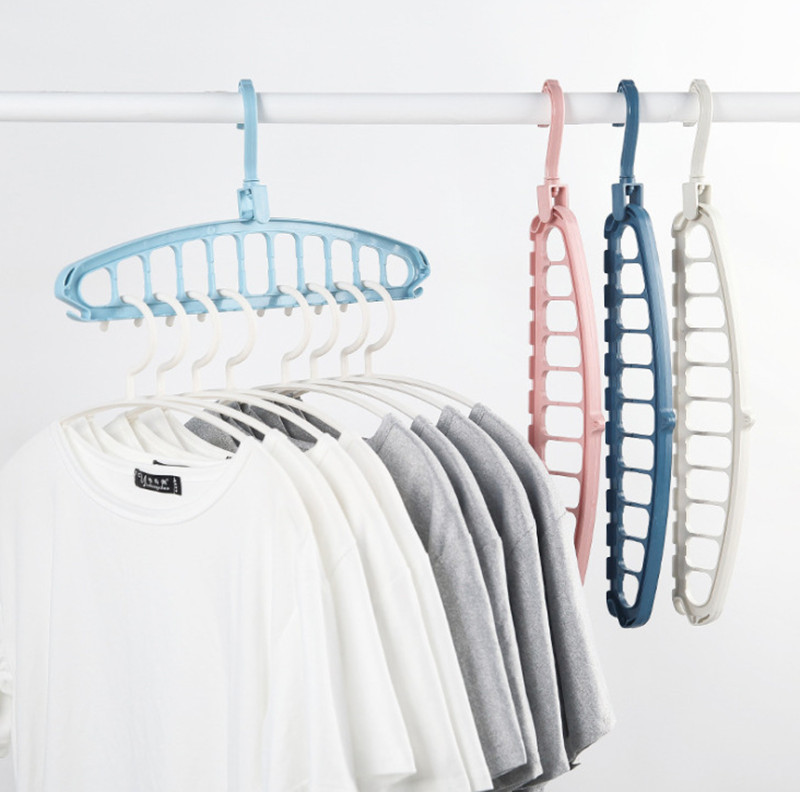 Percha Mágica Plegable Antideslizante para Ropa