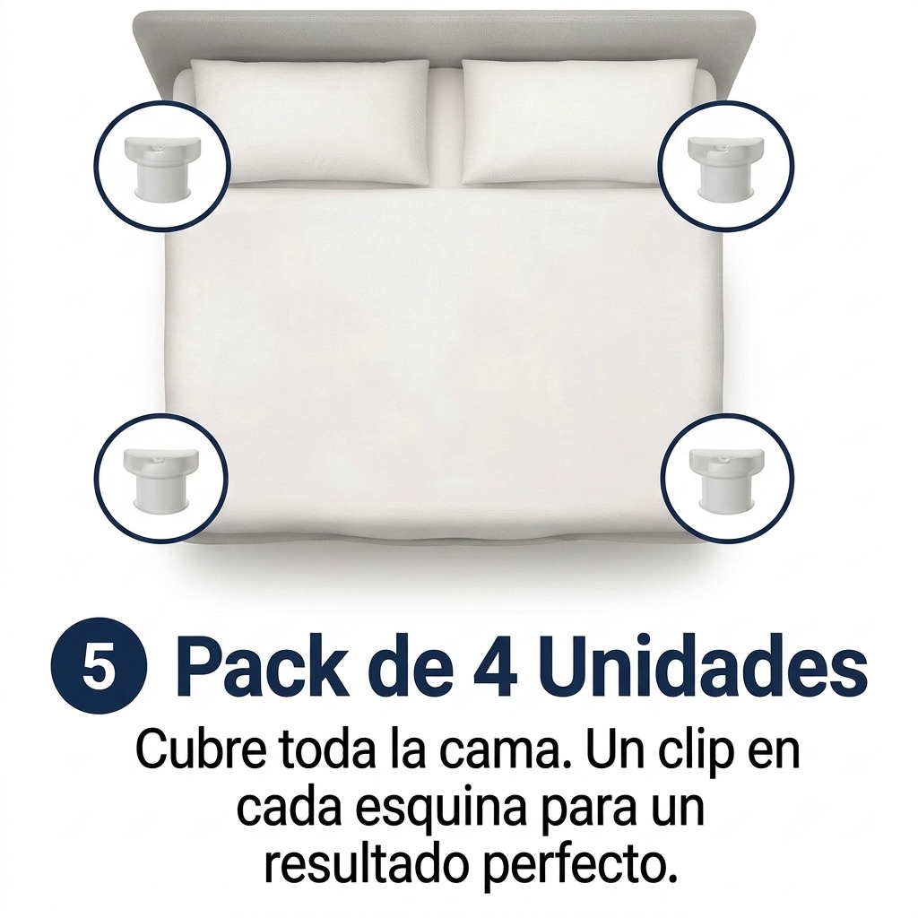 Clips Fijadores de Sábanas